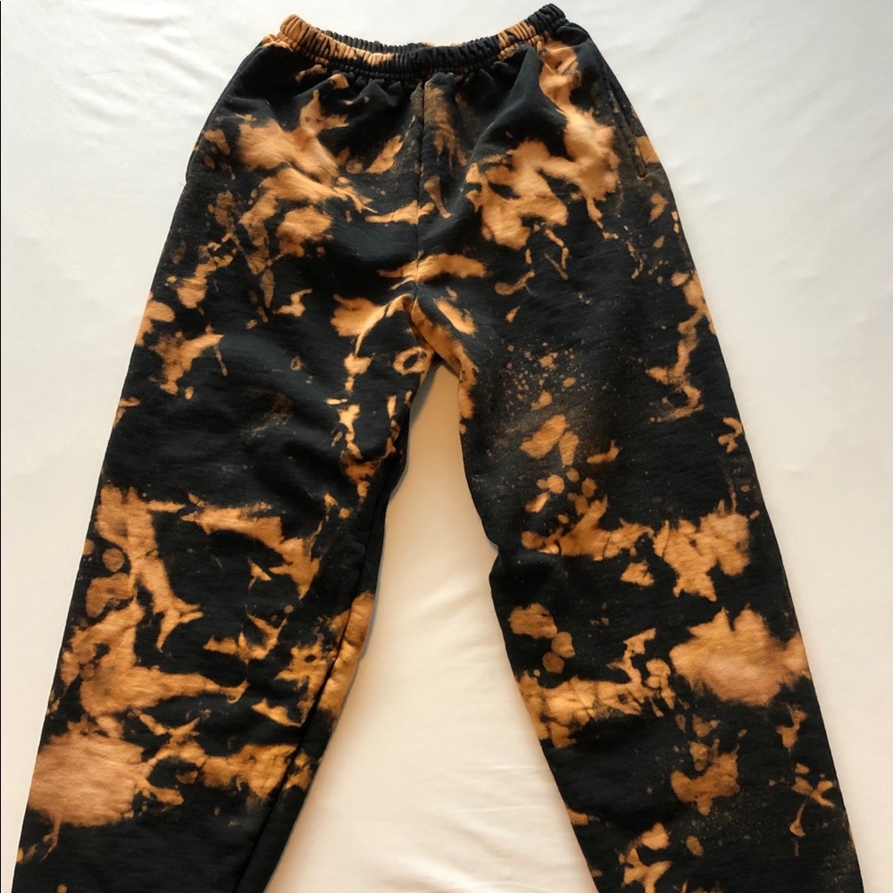 Bleach Dyed High Waisted Sweatpants (NWOT)